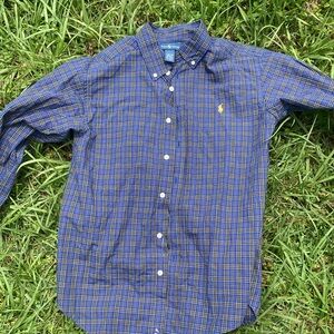 Polo by Ralph Lauren Big Boys  Blue Plaid Shirt